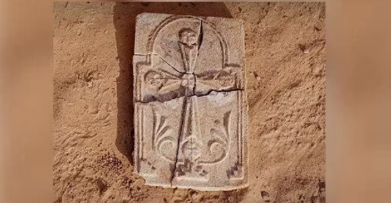 Ancient Christian Cross Unearthed on Sir Bani Yas Island