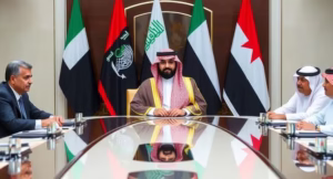 Saudi Foreign Minister Prince Faisal Meets Gulf Counterparts to Address Regional Tensions
