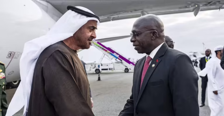 UAE President Sheikh Mohamed bin Zayed Arrives in Angola for State Visit