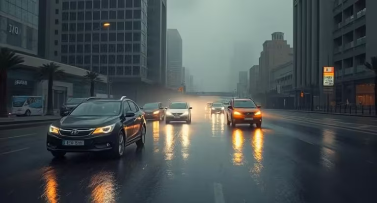 UAE Weather Update Orange Alert Issued for Heavy Rain and Low Visibility