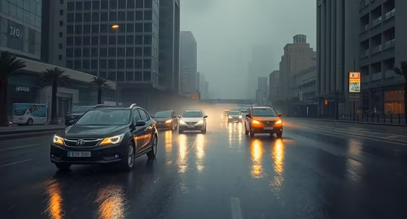 UAE Weather Update Orange Alert Issued for Heavy Rain and Low Visibility