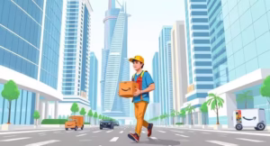 on-foot delivery pilot program