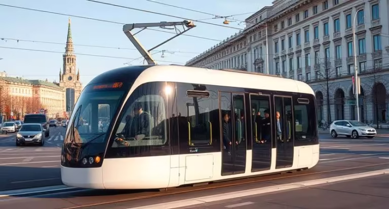 Moscow Launches Russia’s First AI-Controlled Passenger Tram