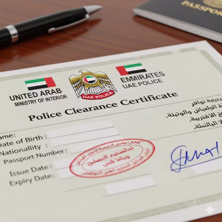 UAE Police Clearance Certificate