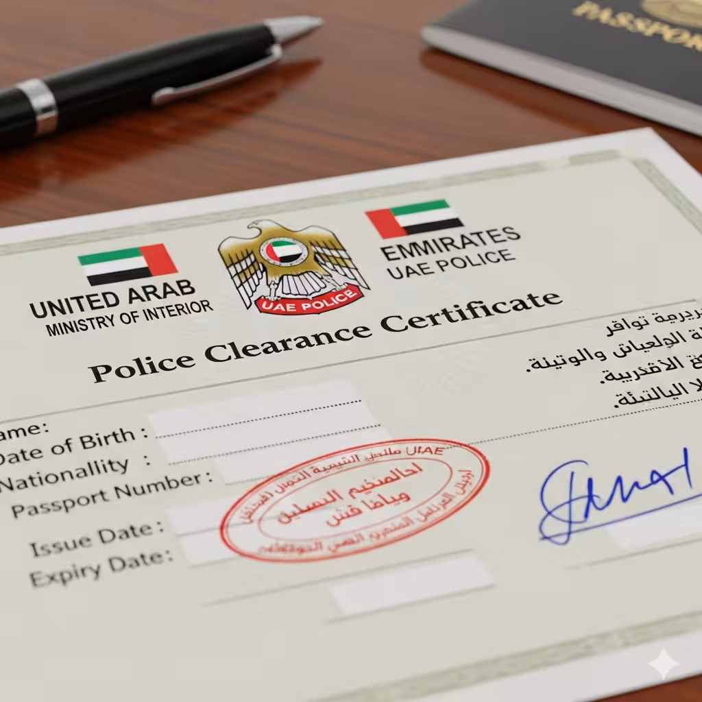 UAE Police Clearance Certificate